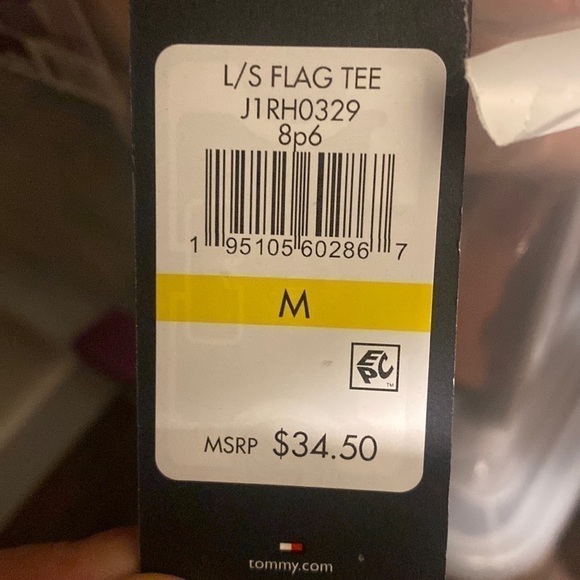 Tommy Hilfiger Medium Flag tee Pink - Picture 9 of 9